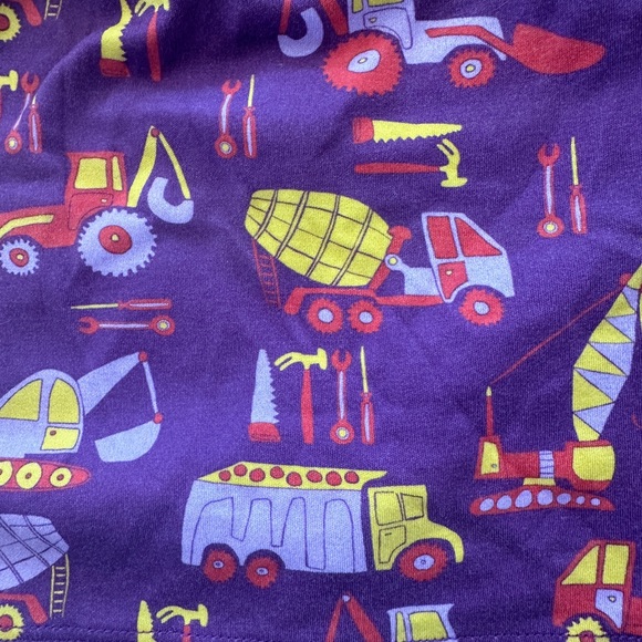 Piccolina Printed Banded Skirt Construction Print Purple - Picture 2 of 6